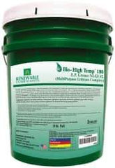 Renewable Lubricants - 35 Lb Pail Biobased Extreme Pressure Grease - Green, Extreme Pressure & High Temperature, 285°F Max Temp, NLGIG 2, - Americas Industrial Supply