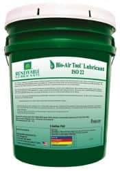 Renewable Lubricants - 5 Gal Pail, ISO 22, Air Tool Oil - -40°F to 420°, Series Bio-Air - Americas Industrial Supply