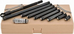 Mitutoyo - 1-1/2 to 12 Inch Range, Mechanical Inside Tubular Micrometer - 0.001 Inch Graduation, 0.00012+m+0.00004xR/20 Inch Accuracy - Americas Industrial Supply