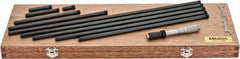 Mitutoyo - 4 to 40 Inch Range, Mechanical Inside Tubular Micrometer - 0.001 Inch Graduation, 0.00012+m+0.00004xR/20 Inch Accuracy - Americas Industrial Supply