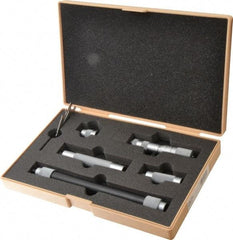 Mitutoyo - 4 to 20 Inch Range, Mechanical Inside Tubular Micrometer - 0.001 Inch Graduation, 0.00012+m+0.00004xR/20 Inch Accuracy - Americas Industrial Supply