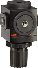 ARO/Ingersoll-Rand - 3/8 NPT Port, 179 CFM, Aluminum Standard Regulator - 0 to 140 psi Range, 250 Max psi Supply Pressure, 1/8" Gauge Port Thread, 3.15" Wide x 5.472" High - Americas Industrial Supply
