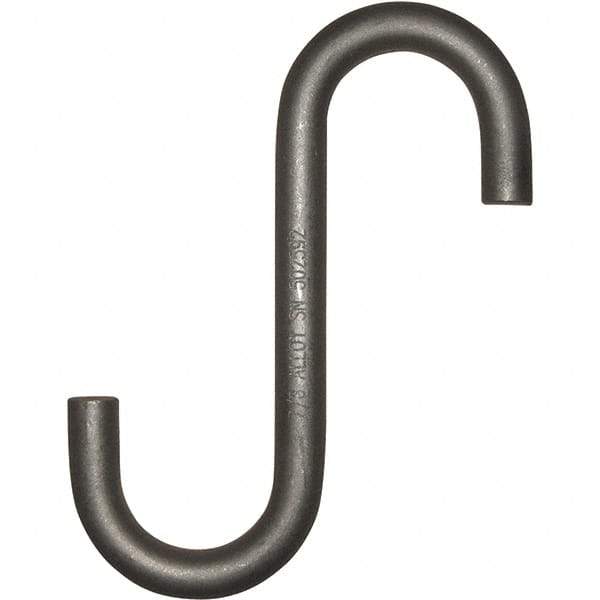 Peerless Chain - Trade Size 7/8", Alloy Steel Shot Blasted/Rust Inhibitor S-Hook - 2,400 Lb Capacity, 0.88" Wire, 9-1/2" OAL - Americas Industrial Supply