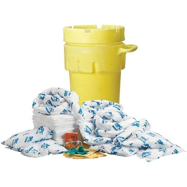 Brady SPC Sorbents - 75 Gal Capacity Oil Only Spill Kit - 95 Gal Polyethylene Drum - Americas Industrial Supply