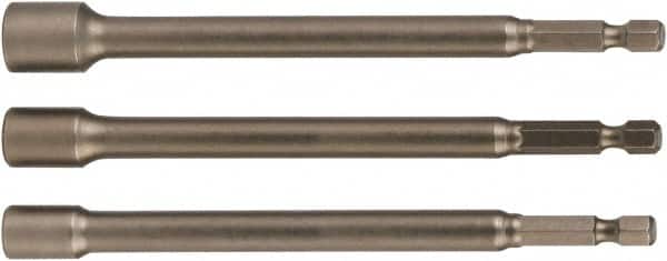 Wiha - 1/4" Drive, Nut Setter Screwdriver Bit - 12" OAL - Americas Industrial Supply