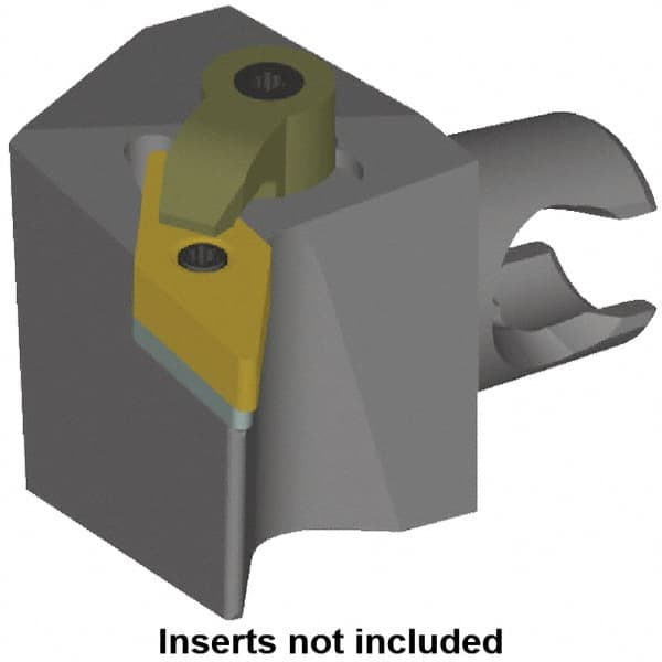 Kennametal - Left Hand Cut, Size KM25, VN.. Insert Compatiblity, Modular Turning & Profiling Cutting Unit Head - 28.5mm Ctr to Cutting Edge, 30mm Head Length, Series KM Mini - Americas Industrial Supply
