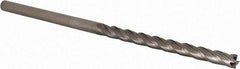 Accupro - 1/4", 3" LOC, 1/4" Shank Diam, 6" OAL, 4 Flute, Solid Carbide Square End Mill - Single End, Uncoated, Spiral Flute, 30° Helix, Centercutting, Right Hand Cut, Right Hand Flute, Series Miniature - Americas Industrial Supply