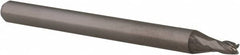 Accupro - 0.07", 0.105" LOC, 1/8" Shank Diam, 1-1/2" OAL, 4 Flute, Solid Carbide Square End Mill - Single End, Uncoated, Spiral Flute, 30° Helix, Centercutting, Right Hand Cut, Right Hand Flute, Series Miniature - Americas Industrial Supply