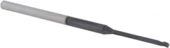 Accupro - 1/16", 3 Flute, Single End, Solid Carbide, 0.01" Corner Radius End Mill - 2-1/2" OAL, 30° Helix, Right Hand Flute, 0.093" LOC, Right Hand Cut, 3/4" Extended Reach - Americas Industrial Supply