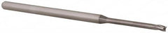 Accupro - 5/64", 0.117" LOC, 1/8" Shank Diam, 2-1/2" OAL, 3 Flute, Solid Carbide Square End Mill - Single End, Uncoated, Spiral Flute, 30° Helix, Centercutting, Right Hand Cut, Right Hand Flute, Series Miniature - Americas Industrial Supply