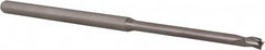 Accupro - 3/32", 0.139" LOC, 1/8" Shank Diam, 2-1/2" OAL, 3 Flute, Solid Carbide Square End Mill - Single End, Uncoated, Spiral Flute, 30° Helix, Centercutting, Right Hand Cut, Right Hand Flute, Series Miniature - Americas Industrial Supply