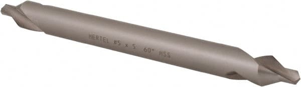 Hertel - #5 Plain Cut 60° Incl Angle High Speed Steel Combo Drill & Countersink - Americas Industrial Supply