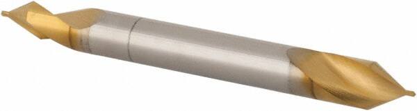 Hertel - #4/0 Plain Cut 60° Incl Angle High Speed Steel Combo Drill & Countersink - Americas Industrial Supply