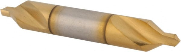 Hertel - #4 Plain Cut 60° Incl Angle High Speed Steel Combo Drill & Countersink - Americas Industrial Supply