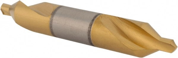 Hertel - #4-1/2 Plain Cut 60° Incl Angle High Speed Steel Combo Drill & Countersink - Americas Industrial Supply