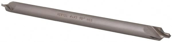 Hertel - #4 Plain Cut 90° Incl Angle High Speed Steel Combo Drill & Countersink - Americas Industrial Supply