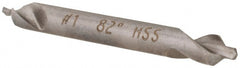 Hertel - #1 Plain Cut 82° Incl Angle High Speed Steel Combo Drill & Countersink - Americas Industrial Supply