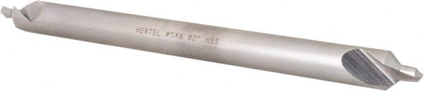 Hertel - #5 Plain Cut 82° Incl Angle High Speed Steel Combo Drill & Countersink - Americas Industrial Supply