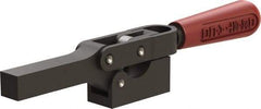 De-Sta-Co - 1,299 Lb Holding Capacity, Horizontal Handle, Manual Hold Down Toggle Clamp - 69° Handle Movement, 90° Bar Opening, Solid Bar, Solid Base, Oxide Finish, Forged Alloy Steel - Americas Industrial Supply