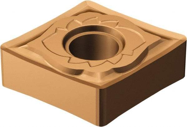 Sandvik Coromant - CNGG432 SGF Grade 1115 Carbide Turning Insert - TiAlN/AlCr2O3 Finish, 80° Diamond, 1/2" Inscr Circle, 3/16" Thick, 1/32" Corner Radius - Americas Industrial Supply