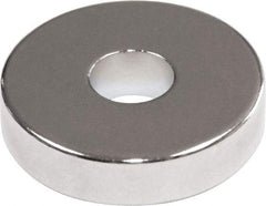 Mag-Mate - 7/8" Diam, 0.2" Cup Height, 0.2" Overall Height, 38 Lb Average Pull Force, 38 Lb Max Pull Force, Neodymium Rare Earth Cup Magnet - Through Hole Style, 0.275" Cup ID - Americas Industrial Supply