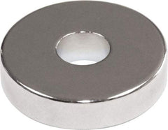 Mag-Mate - 3/8" Diam, 0.1" Cup Height, 0.1" Overall Height, 4 Lb Average Pull Force, 4 Lb Max Pull Force, Neodymium Rare Earth Cup Magnet - Through Hole Style, 0.136" Cup ID - Americas Industrial Supply