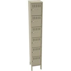 Tennsco - 6 Door, 6 Tier, Welded Locker - Americas Industrial Supply