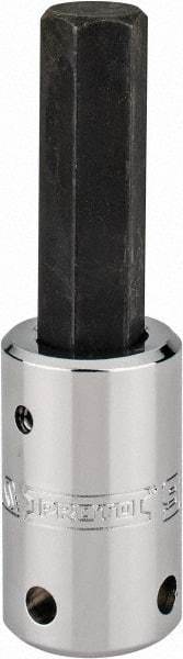 Proto - 1/2" Drive, 9/16" Hex Bit Socket - 3-5/8" OAL, 1-7/8" Bit Length, Tethered - Americas Industrial Supply