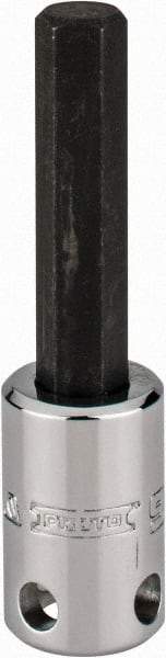 Proto - 3/8" Drive, 9mm Hex Bit Socket - 2-23/32" OAL, 1-5/8" Bit Length, Tethered - Americas Industrial Supply