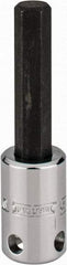 Proto - 3/8" Drive, 9mm Hex Bit Socket - 2-23/32" OAL, 1-5/8" Bit Length, Tethered - Americas Industrial Supply
