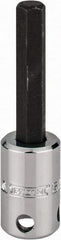Proto - 3/8" Drive, 5/16" Hex Bit Socket - 2-23/32" OAL, 1-5/8" Bit Length, Tethered - Americas Industrial Supply