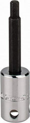 Proto - 3/8" Drive, 3/16" Hex Bit Socket - 2-23/32" OAL, 1-5/8" Bit Length, Tethered - Americas Industrial Supply