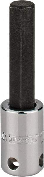 Proto - 3/8" Drive, 10mm Hex Bit Socket - 2-23/32" OAL, 1-5/8" Bit Length, Tethered - Americas Industrial Supply