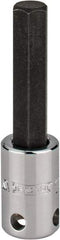 Proto - 3/8" Drive, 10mm Hex Bit Socket - 2-23/32" OAL, 1-5/8" Bit Length, Tethered - Americas Industrial Supply