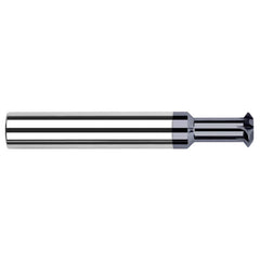 Harvey Tool - 1/8° 1/8" Cut Diam, 0.042" Cut Width, 1/8" Shank, Solid Carbide Double-Angle Cutter - Exact Industrial Supply