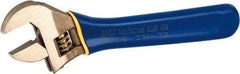 Ampco - 1-5/16" Jaw Capacity, 11" Insulated Adjustable Wrench - Steel, Plain Finish, 10-1/2" OAL - Americas Industrial Supply