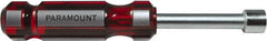 Paramount - 1/2" Solid Shaft Nutdriver - Color Coded Handle, 7-1/8" OAL - Americas Industrial Supply