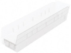 Akro-Mils - 123 Lb. Load Capacity, 17-7/8" Deep, Clear Hopper Shelf Bin - 4" High x 4-1/8" Wide x 17-7/8" Long - Americas Industrial Supply