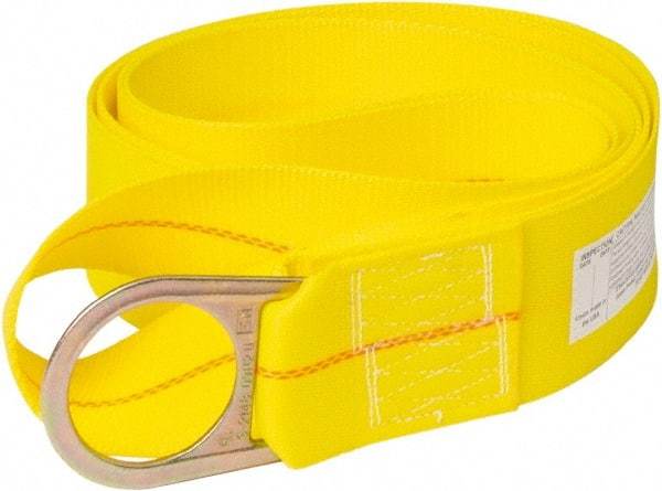 PRO-SAFE - 6' Long, D-Ring Anchor Sling - Polyester - Americas Industrial Supply