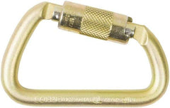 PRO-SAFE - 9,000 Lb. Capacity Locking Carabiner - 1 Inch, Autolocking Gate, Steel - Americas Industrial Supply