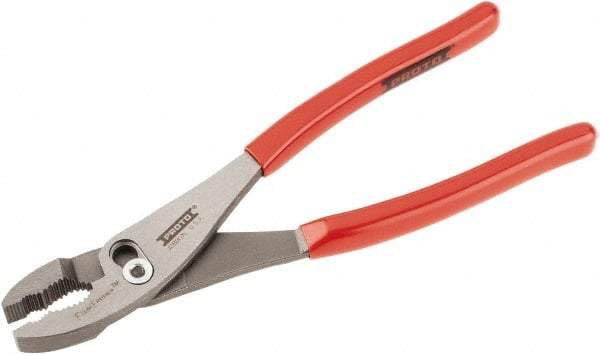 Proto - 10" OAL, 2-11/64" Jaw Length, 1-13/32" Jaw Width, Slip Joint Combination Pliers - 2 Positions, Serrated Jaw, Regular Nose Head, Standard Tool - Americas Industrial Supply