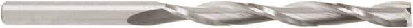 Amana Tool - 3/8" Cutting Diam x 3-1/2" Length of Cut, 2 Flute, Upcut Spiral Router Bit - Uncoated, Right Hand Cut, Solid Carbide, 6" OAL x 3/8" Shank Diam, 20° Helix Angle - Americas Industrial Supply