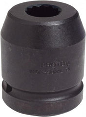 Proto - 1" Drive 2-3/8" Standard Impact Socket - 12 Points, 3-1/4" OAL - Americas Industrial Supply