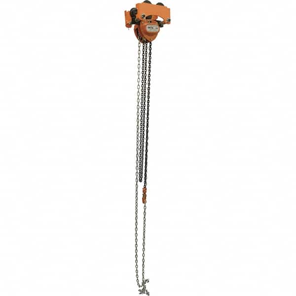 Vestil - 0.5 Ton Capacity Low Headroom Geared Trolley - 2" to 6" Flange Width - Americas Industrial Supply