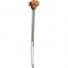 Vestil - 0.5 Ton Capacity Low Headroom Geared Trolley - 2" to 6" Flange Width - Americas Industrial Supply