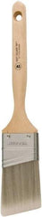 Wooster Brush - 1-1/2" Angled Synthetic Sash Brush - 2-7/16" Bristle Length, 7.13" Wood Fluted Handle - Americas Industrial Supply