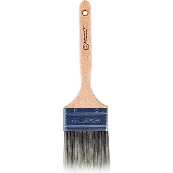 Wooster Brush - 3" Flat Synthetic Sash Brush - 2-15/16" Bristle Length, 7.44" Wood Fluted Handle - Americas Industrial Supply