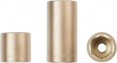 Ampco - 3/4" Drive, Standard Hand Socket - 6 Points, 2-7/8" OAL, Aluminum Bronze - Americas Industrial Supply