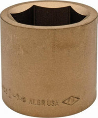 Ampco - 1-7/8", 3/4" Drive, Standard Hand Socket - 6 Points, 2-9/16" OAL, Aluminum Bronze - Americas Industrial Supply