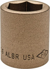 Ampco - 15/16", 1/2" Drive, Standard Hand Socket - 6 Points, 1-1/2" OAL, Aluminum Bronze - Americas Industrial Supply